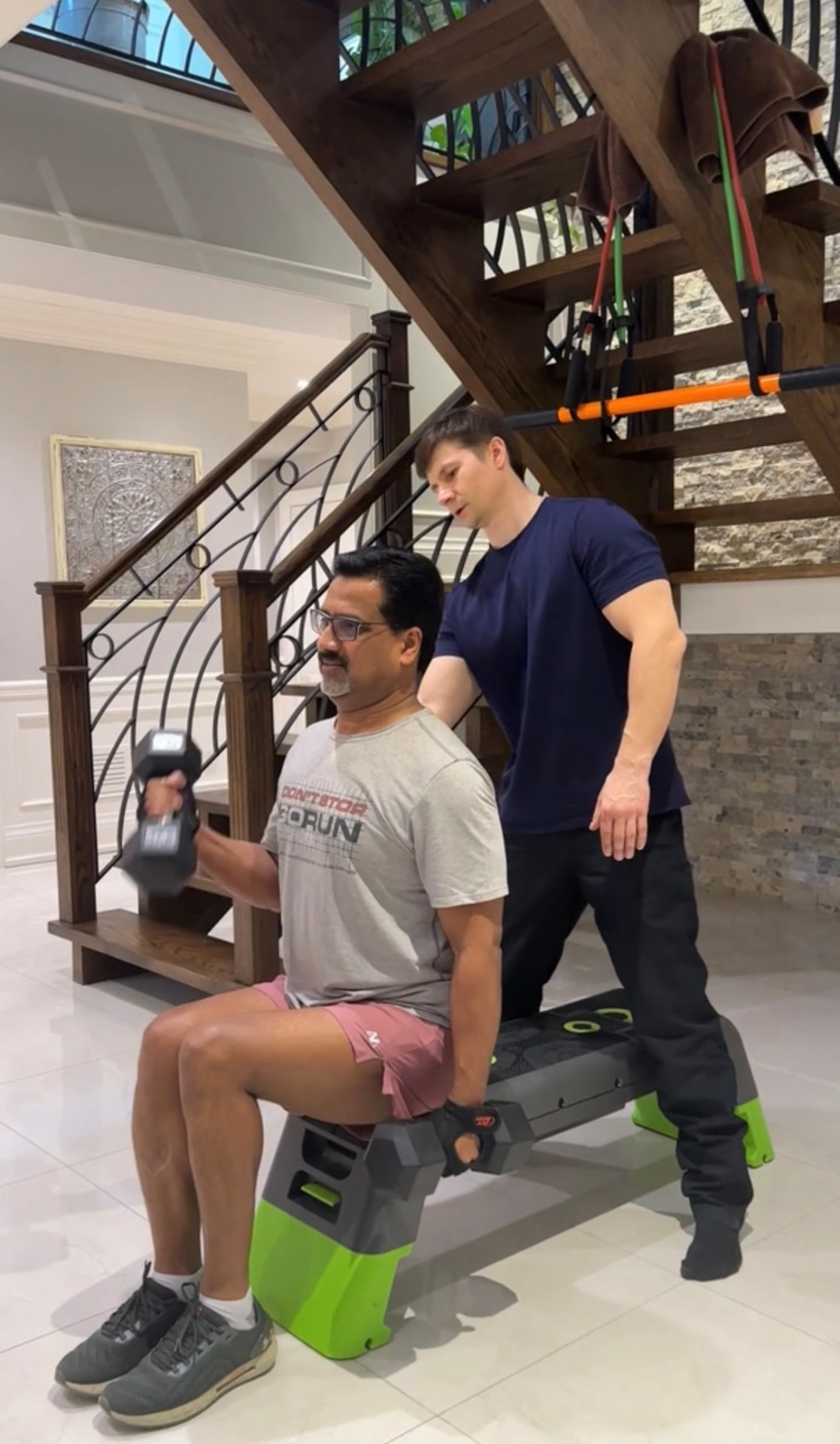 In-home personal training session with DeltaFit